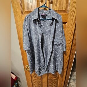 Vintage Rinoxx Ultimate by Dazo Shirt 1990s Blue Men XXLarge  Button Down